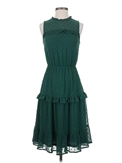 Pre-owned Monteau Casual Dress In Green