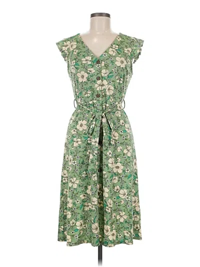 Pre-owned Monteau Casual Dress In Green