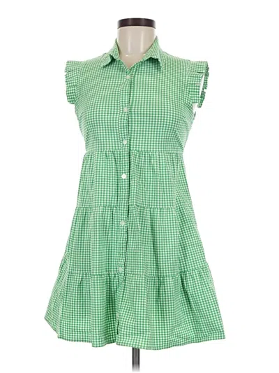 Pre-owned Monteau Casual Dress In Green
