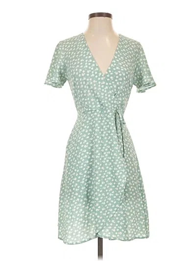 Pre-owned Monteau Casual Dress In Green