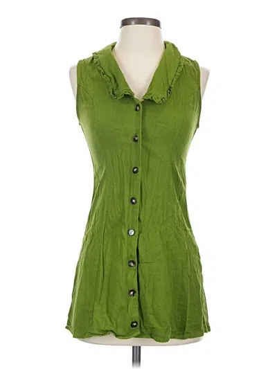 Pre-owned Monteau Casual Dress In Green