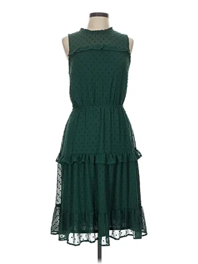 Pre-owned Monteau Casual Dress In Green