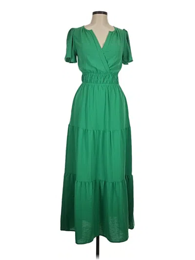 Pre-owned Monteau Casual Dress In Green