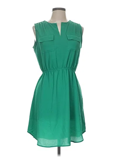 Pre-owned Monteau Casual Dress In Green