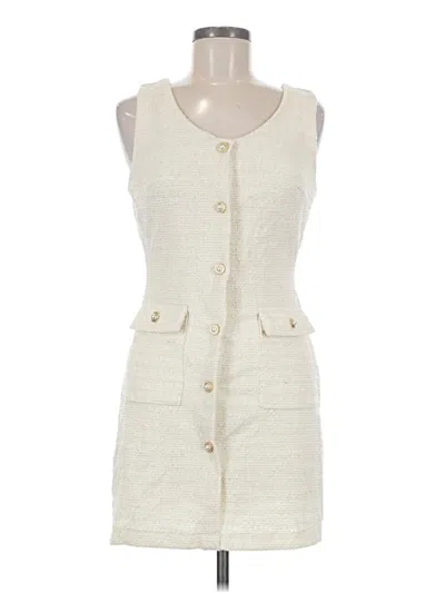 Pre-owned Monteau Casual Dress In Ivory