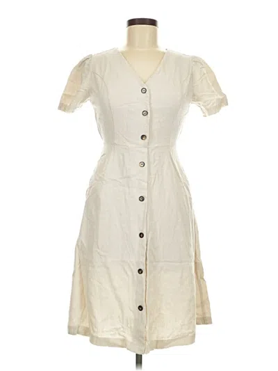 Pre-owned Monteau Casual Dress In Ivory