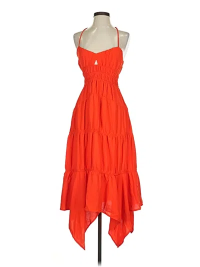 Pre-owned Monteau Casual Dress In Orange