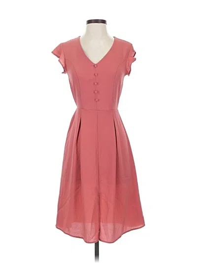 Pre-owned Monteau Casual Dress In Pink