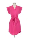 Monteau Casual Dress In Pink