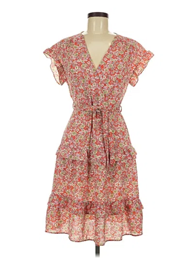 Pre-owned Monteau Casual Dress In Pink