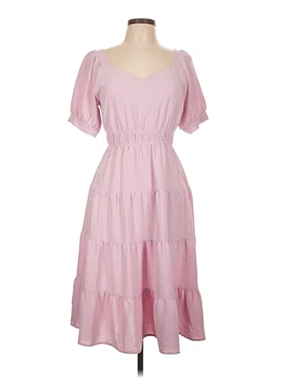 Pre-owned Monteau Casual Dress In Pink