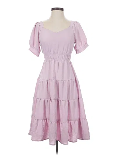Pre-owned Monteau Casual Dress In Pink