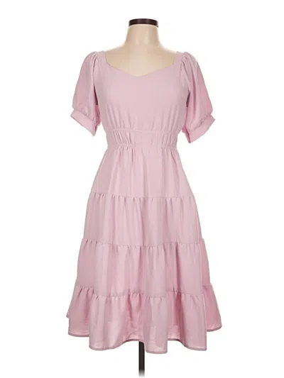 Pre-owned Monteau Casual Dress In Pink
