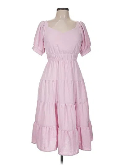 Pre-owned Monteau Casual Dress In Pink