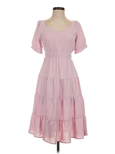 Pre-owned Monteau Casual Dress In Pink