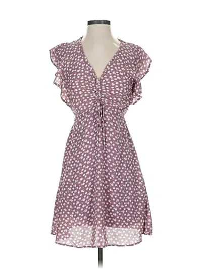 Pre-owned Monteau Casual Dress In Purple