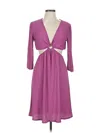Monteau Casual Dress In Purple