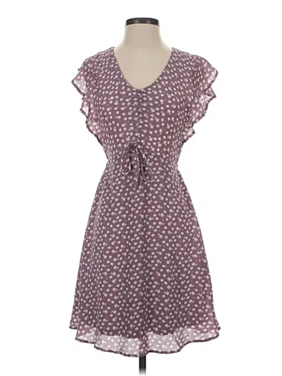 Pre-owned Monteau Casual Dress In Purple