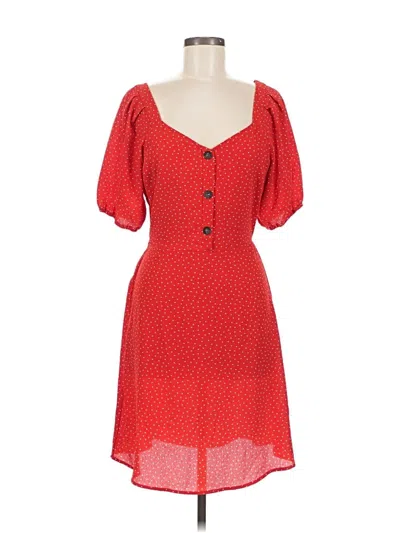 Pre-owned Monteau Casual Dress In Red