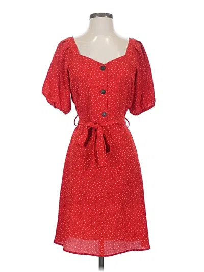 Pre-owned Monteau Casual Dress In Red