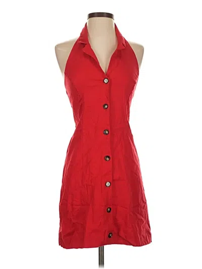 Pre-owned Monteau Casual Dress In Red
