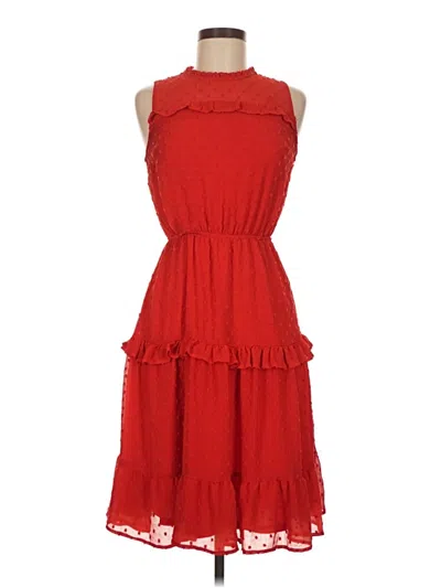 Pre-owned Monteau Casual Dress In Red