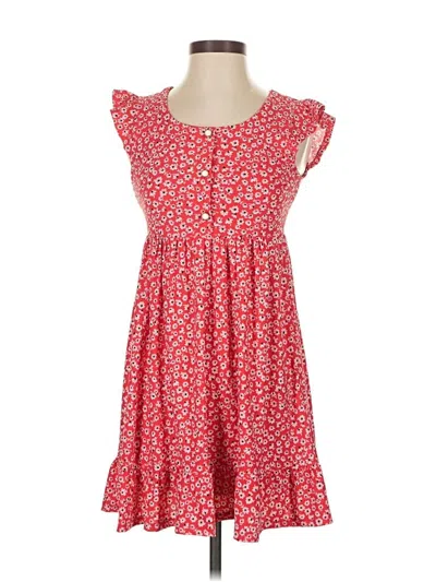 Pre-owned Monteau Casual Dress In Red