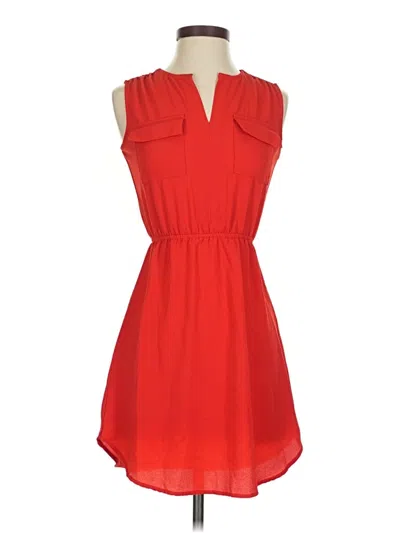 Pre-owned Monteau Casual Dress In Red