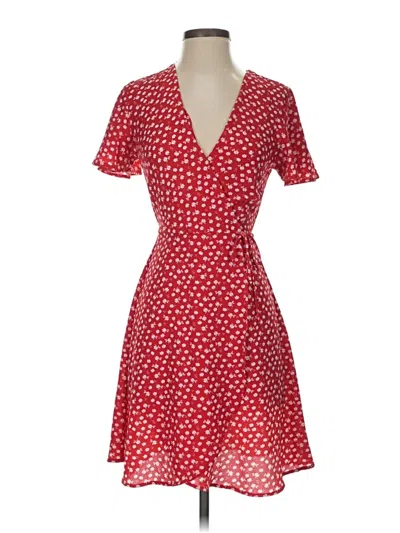 Pre-owned Monteau Casual Dress In Red