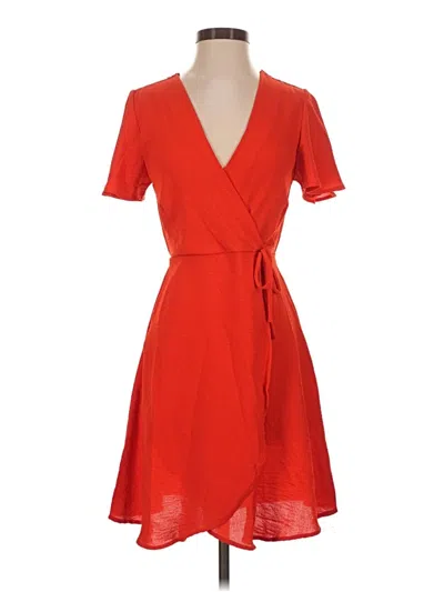 Pre-owned Monteau Casual Dress In Red