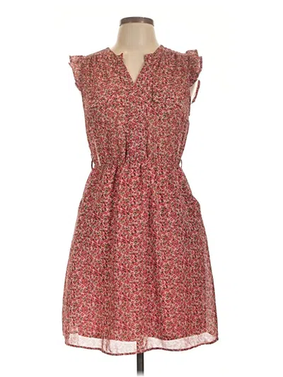Pre-owned Monteau Casual Dress In Red