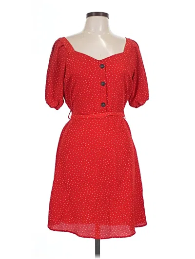 Pre-owned Monteau Casual Dress In Red