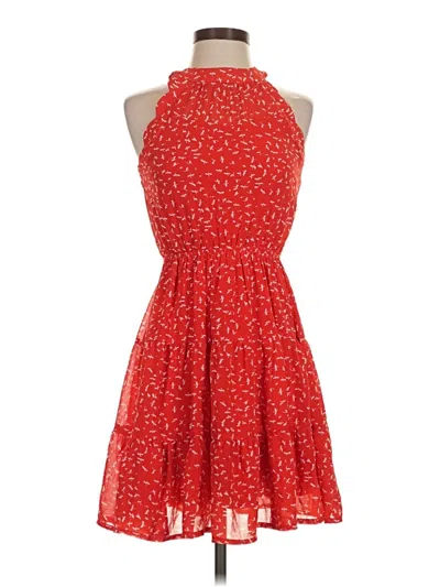 Pre-owned Monteau Casual Dress In Red