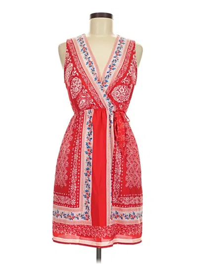 Pre-owned Monteau Casual Dress In Red