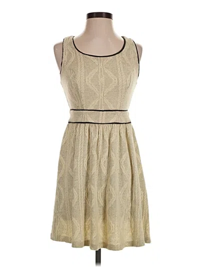 Pre-owned Monteau Casual Dress In Tan