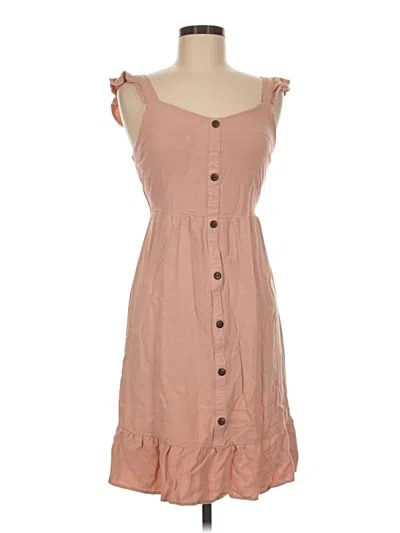 Pre-owned Monteau Casual Dress In Tan