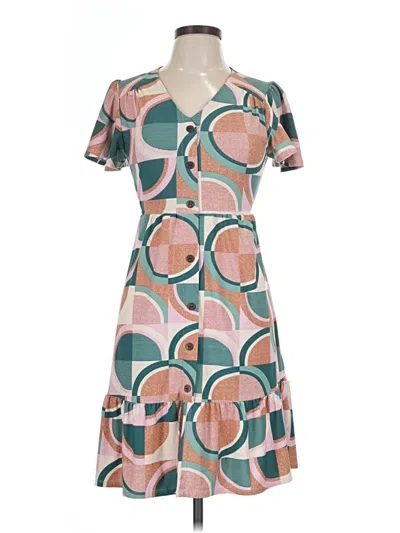 Pre-owned Monteau Casual Dress In Teal