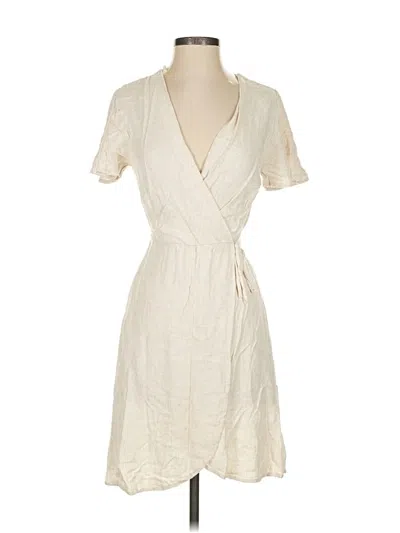 Pre-owned Monteau Casual Dress In White