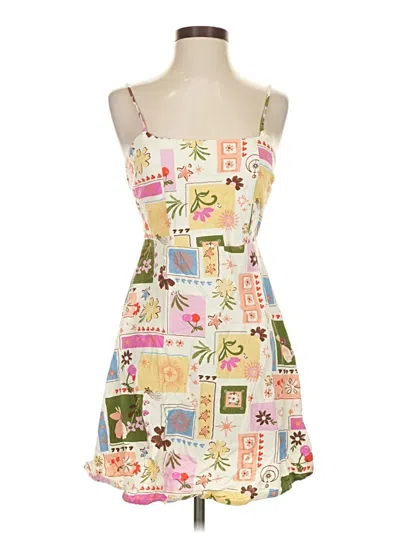 Pre-owned Monteau Casual Dress In White