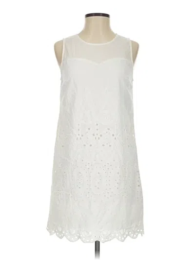 Pre-owned Monteau Casual Dress In White
