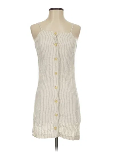 Pre-owned Monteau Casual Dress In White