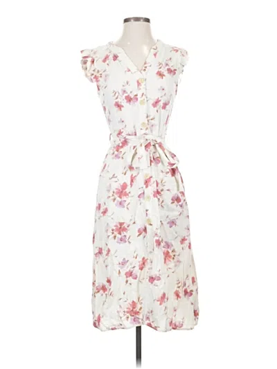 Pre-owned Monteau Casual Dress In White