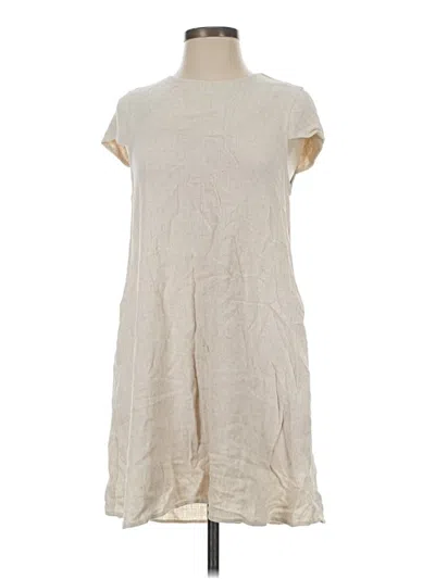 Pre-owned Monteau Casual Dress In White