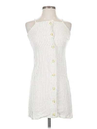 Pre-owned Monteau Casual Dress In White