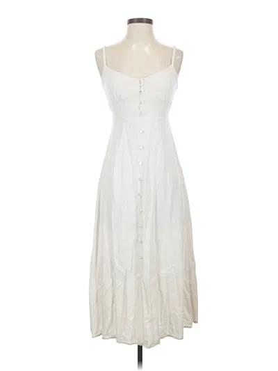Pre-owned Monteau Casual Dress In White