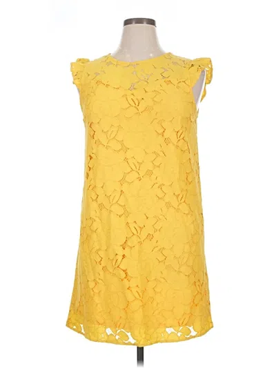 Pre-owned Monteau Casual Dress In Yellow