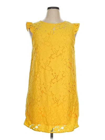 Pre-owned Monteau Casual Dress In Yellow