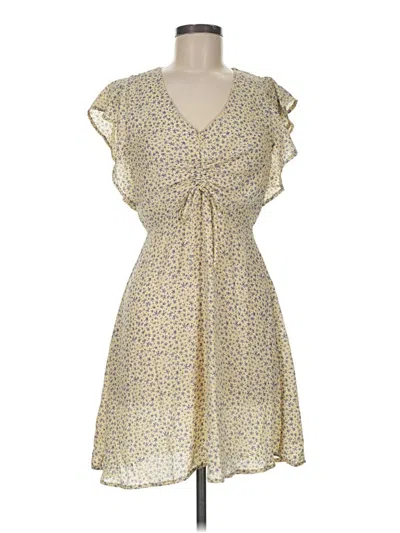 Pre-owned Monteau Casual Dress In Yellow