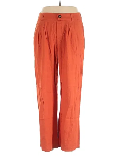 Pre-owned Monteau Casual Pants In Orange