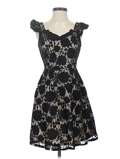 Pre-owned Monteau Cocktail Dress In Black